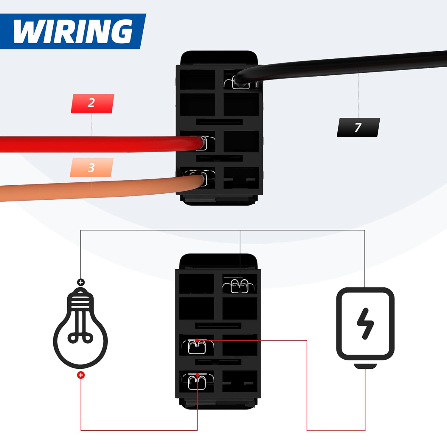 Interruptor basculante de 12 voltios 3 pines Spst OnOff 20A 12V 10A 24V LED azul interruptor basculante montaje en panel para barco marino coche