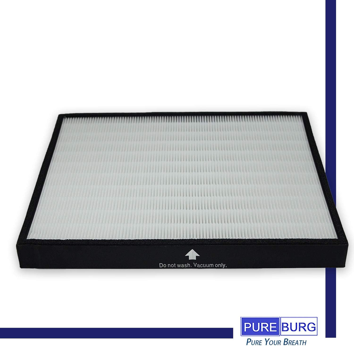 PUREBURG Filtro HEPA de repuesto compatible con purificadores de aire Rabbitair BioGS BioGP SPA-421A SPA-582A, H13 Air Clean Dust PM2.5 Olor Humo