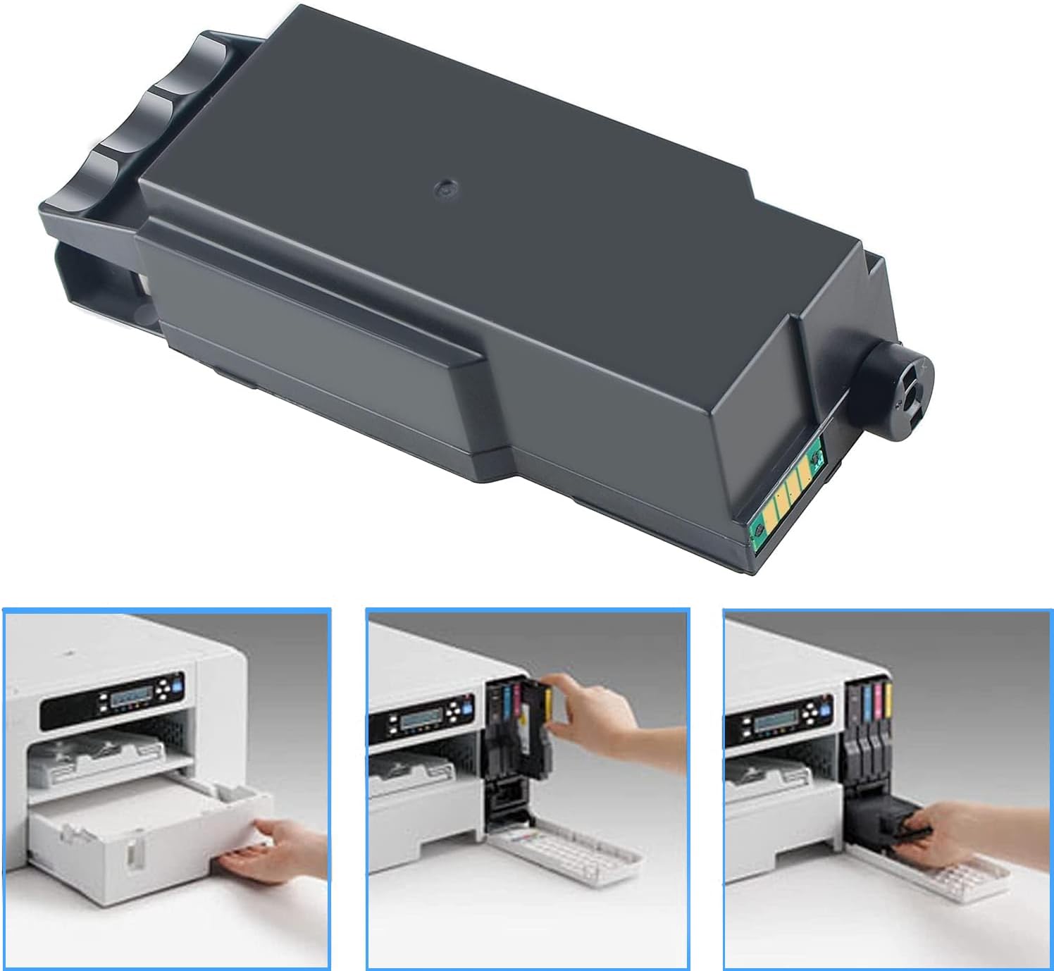 DLMELHOR SG400 SG800 SG500 SG1000 GC41 Caja de mantenimiento Depósito de tinta de residuos compatible para Sawgrass Virtuoso SG400 SG800 SG500
