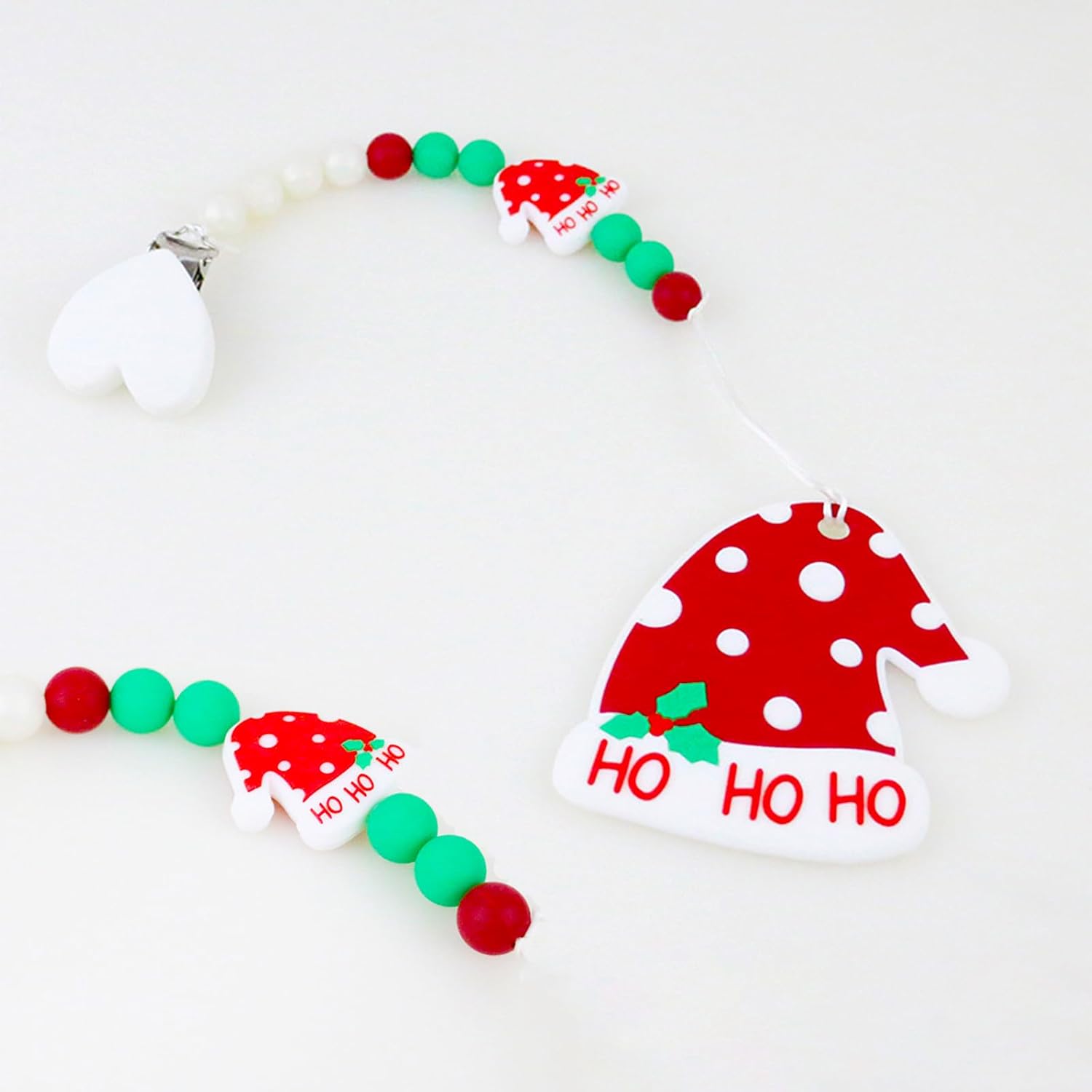 Cuentas focales de silicona de Navidad, cuentas focales de silicona de Navidad para bolígrafos, personajes, cuentas focales de silicona de Navidad