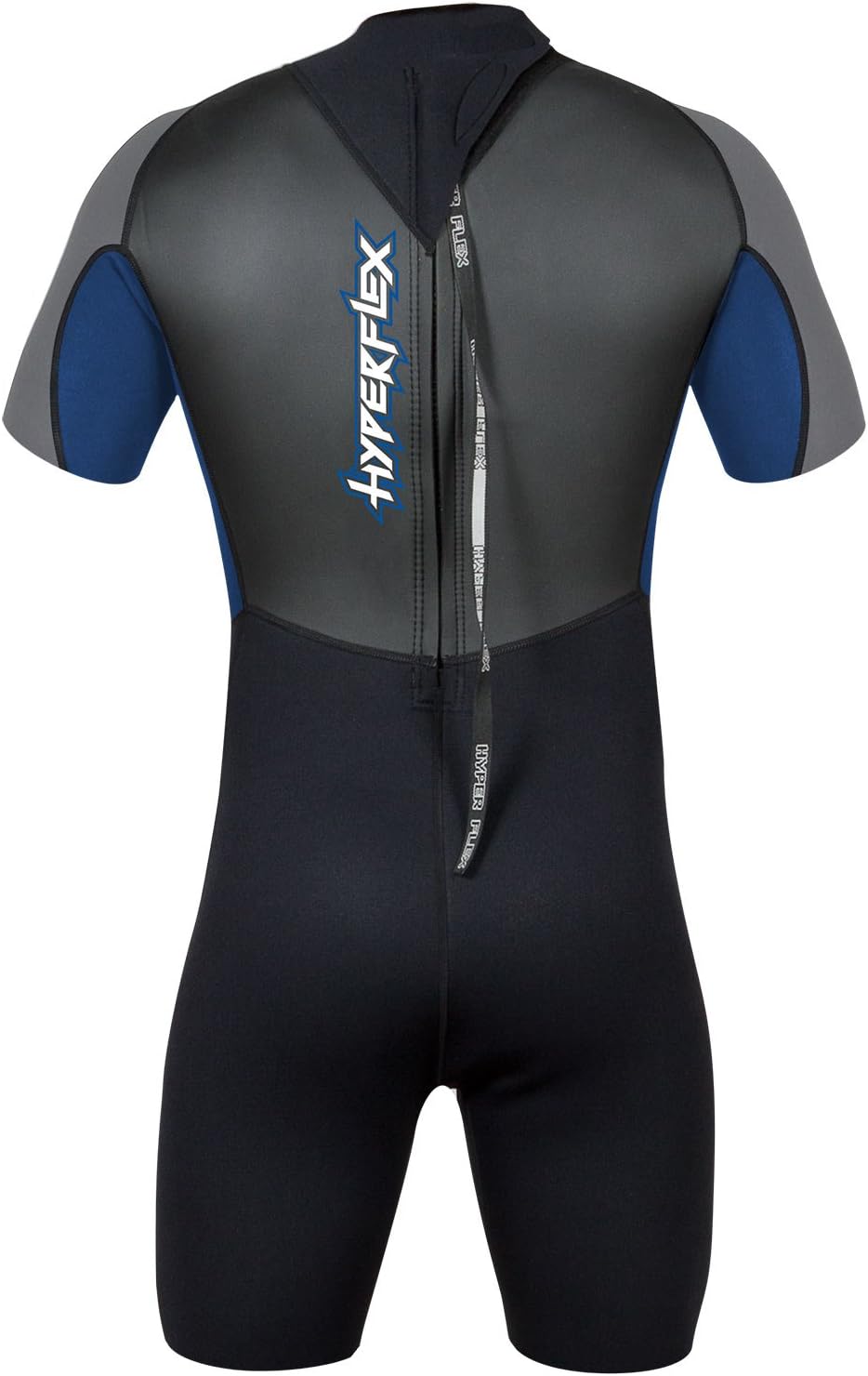 HYPERFLEX Traje de neopreno corto de 0.098in para hombre y mujer, para surf, deportes acuáticos, buceo, esnórquel, cómodo, flexible, ajuste