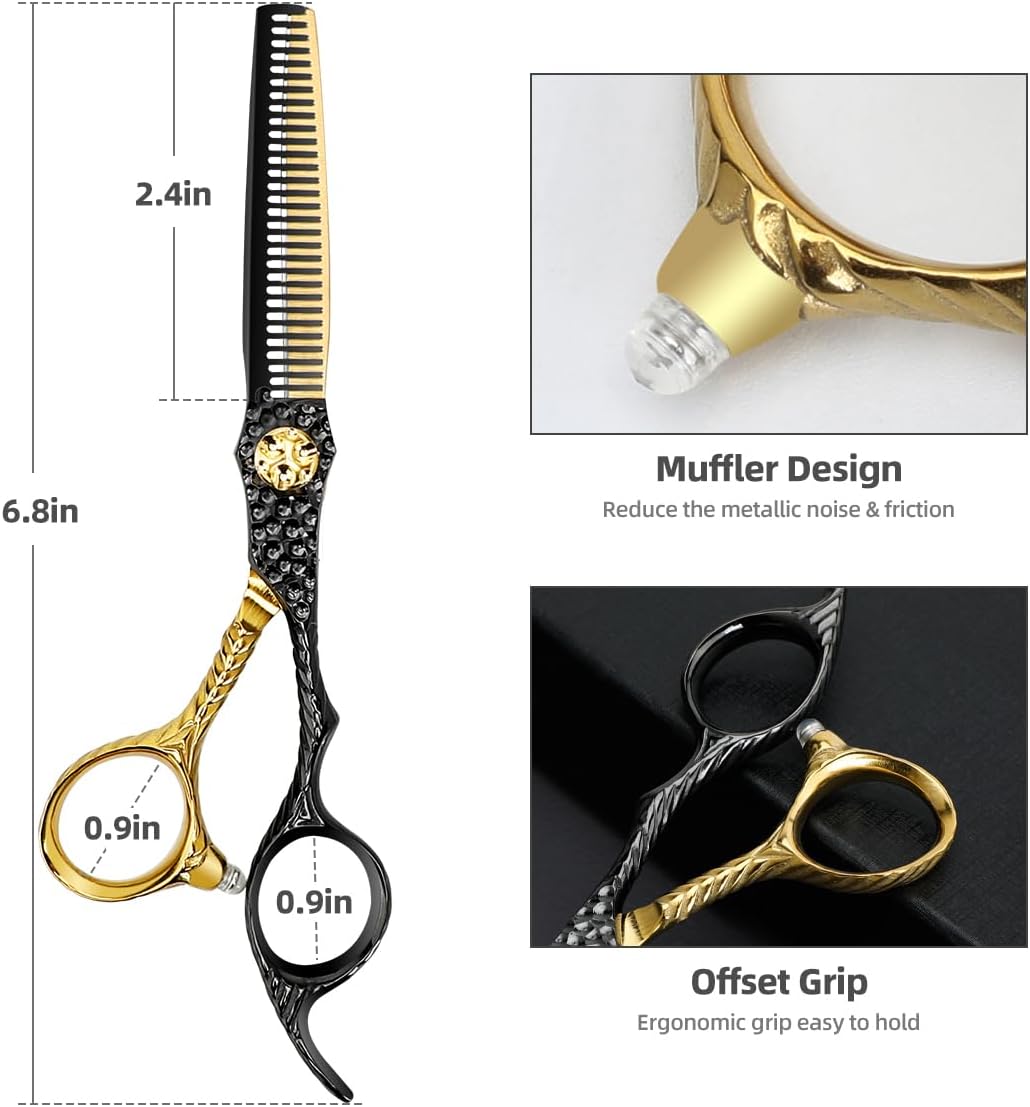 Tijeras profesionales de corte de pelo de peluquería 440C de acero inoxidable, tijeras de adelgazamiento, herramientas de salón para regalos de