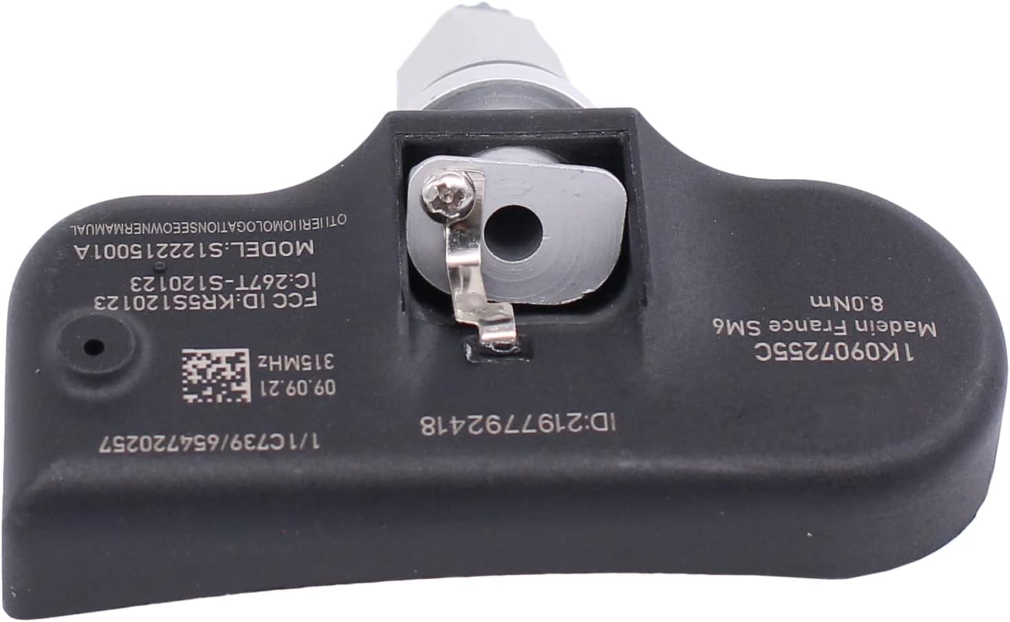 NewYall Paquete de 4 sensores de sistema de monitoreo de presión de neumáticos TPMS de 315 MHZ para Tiguan Beetle CC Eos GTI Golf Jetta Passat R32