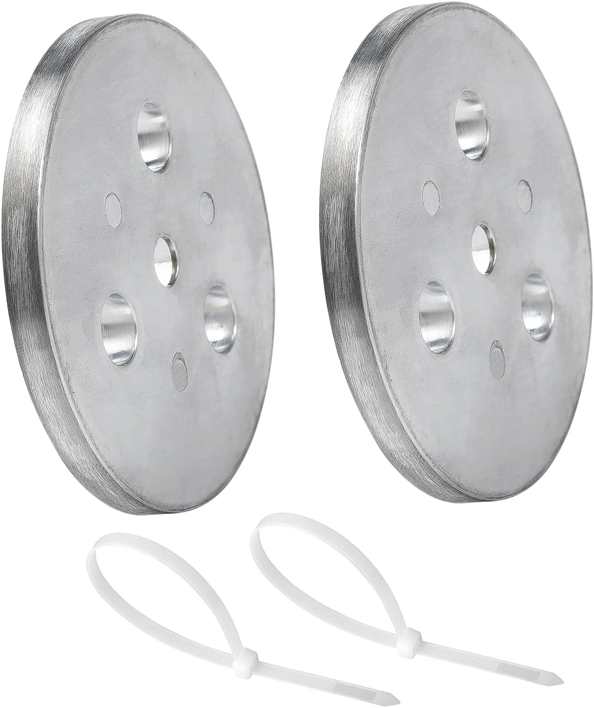 Nayciiy Placa de ánodo de zinc con lazos de plástico, placa de zinc para colocar en tu cesta de espumadera, placa anticorrosión y electrólisis (2)