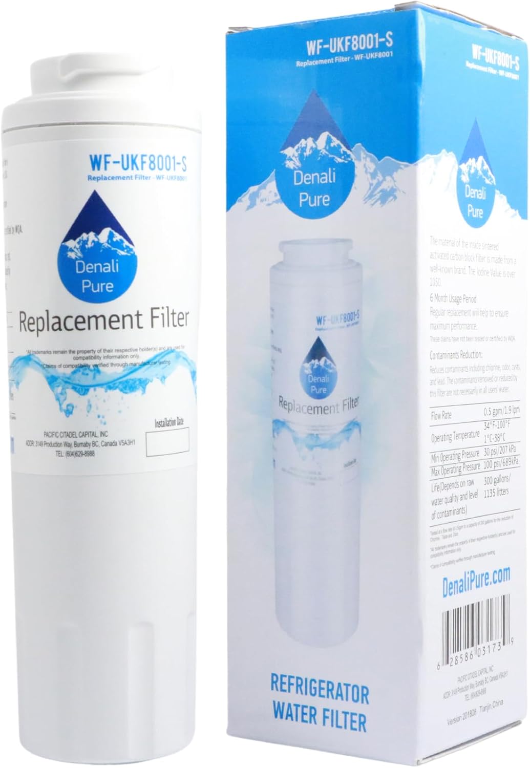 Filtro de agua Whirlpool gz25fsrxyy7FrigoríficoRecambio Compatible Cartucho de filtro de agua para nevera Whirlpool 4396395