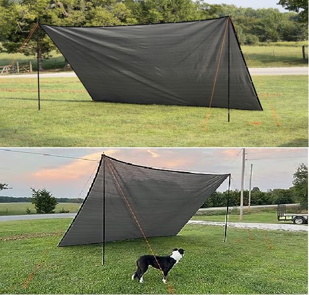 40% de sombra, 6.5 x 6.5 pies, malla de malla con ojales, cubierta de sombra para exteriores, para pérgola, plantas de patio, invernadero y patio