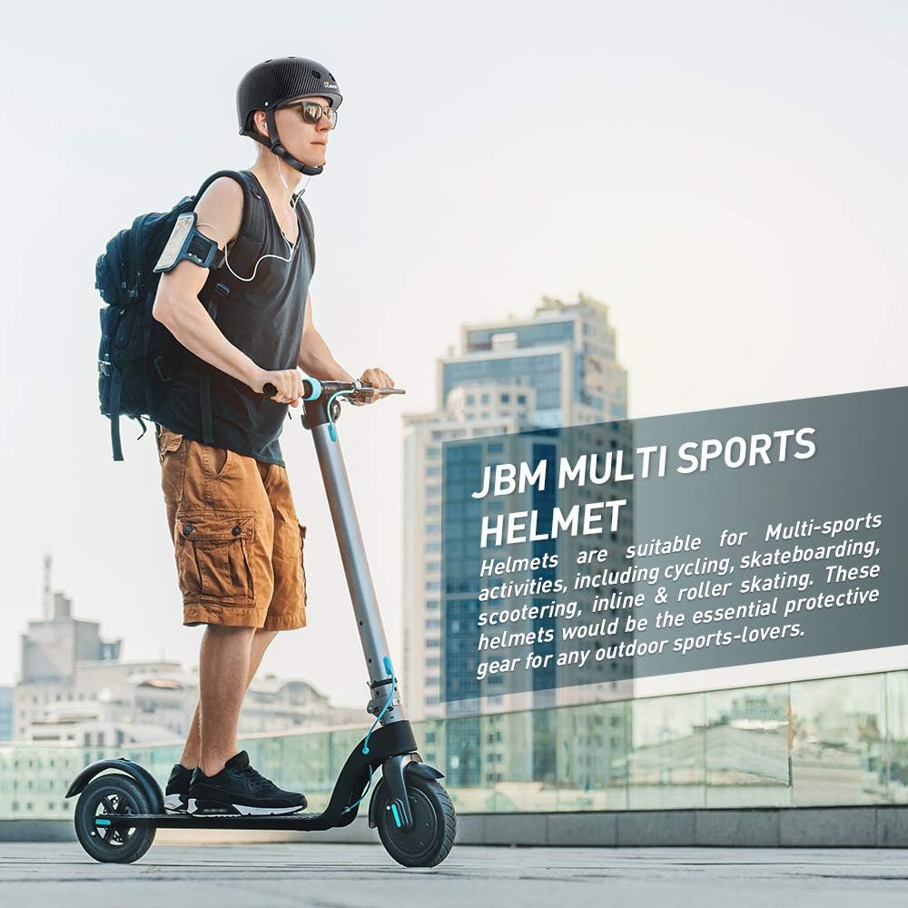 JBM Skateboard Helmet Bike Helmet Skate Helmet Skateboarding Helmet Scooter Helmets for Roller Skate Inline Skating Longboard