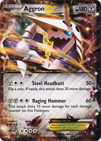 Pokemon – Aggron-EX (93160) – XY Primal Clash – Holo
