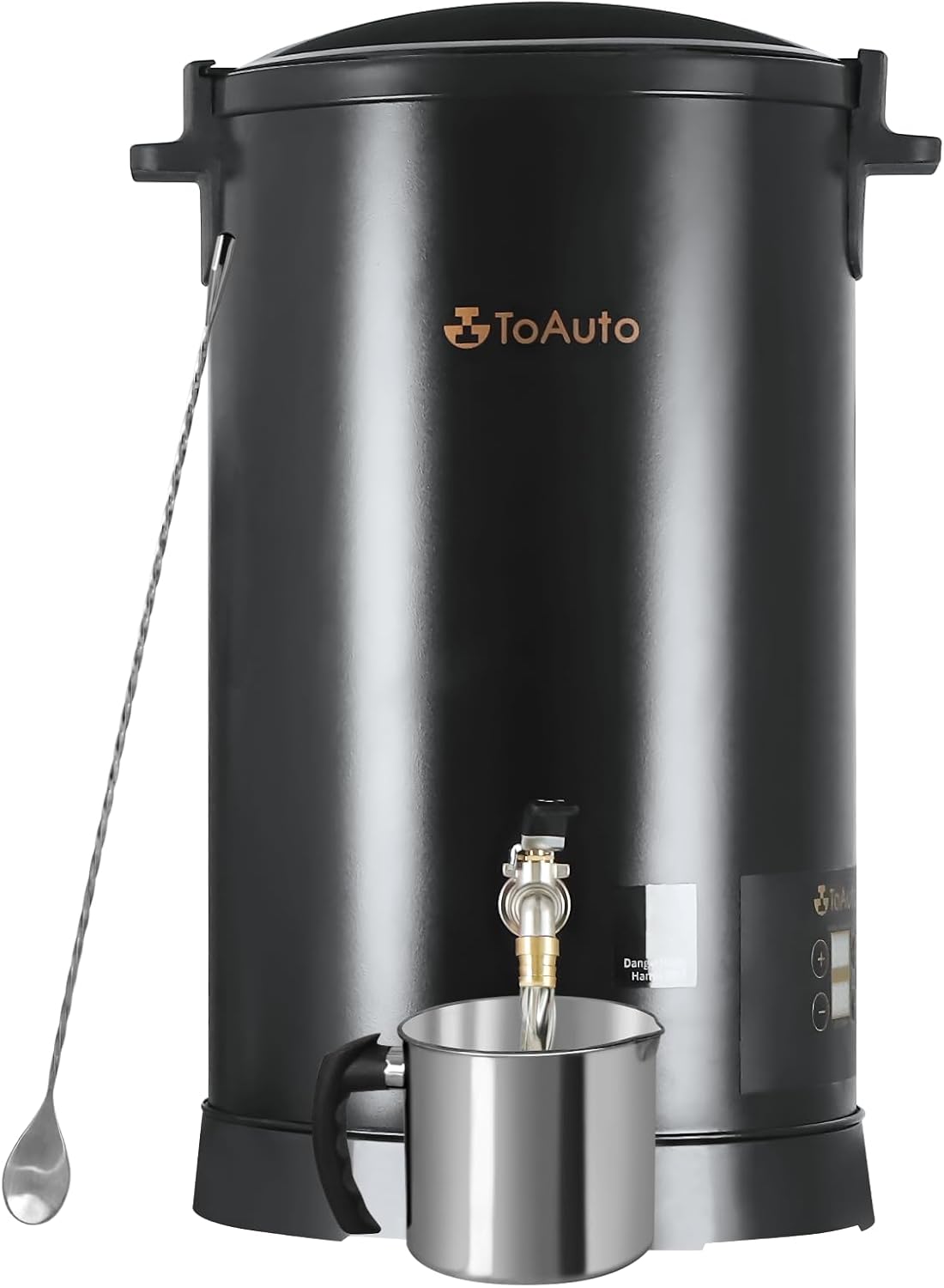 TOAUTO 10 cuartos de galón de cera digital para hacer velas, olla de fusión de cera eléctrica comercial con panel de control de temperatura preciso,