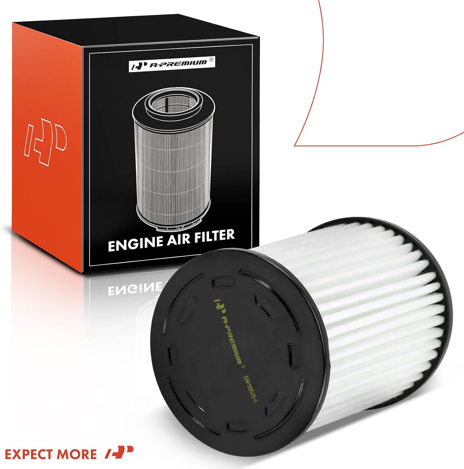 A-Premium Filtro de aire de motor compatible con Hyundai Veloster N 2019-2022, Kona N 2022-2023, L4 2.0L turboalimentado