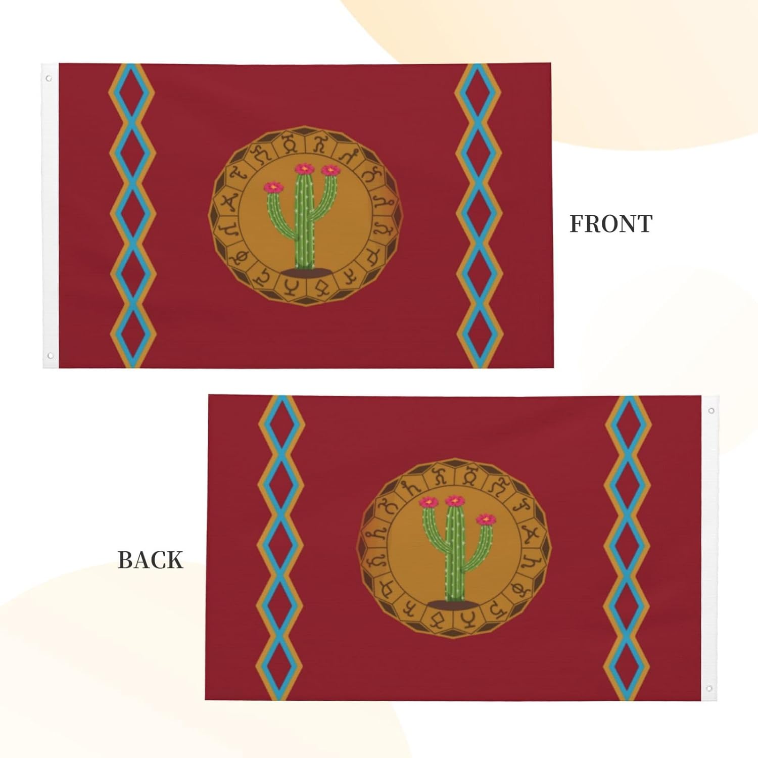 Panteera Wayuu Flag 3×5 Ft Double-Sided Outdoor Decoration Banner Durable Home Yard Flags Polyester Welcome Flag