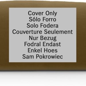 Yogibo Funda de repuesto para puf, extraíble, lavable, color marrón Yogibo Funda de repuesto para puf, extraíble, lavable, color marrón