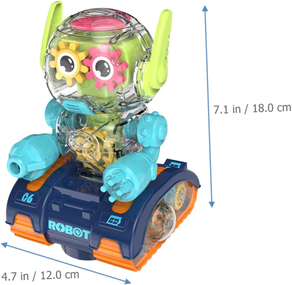 SAFIGLE 3 unids Gear Robot Kids Sports Toys Plastic Playes Boys Toys Race Cars Special Needs Juguetes para niños Juguetes de luz Robot Juguete Luz