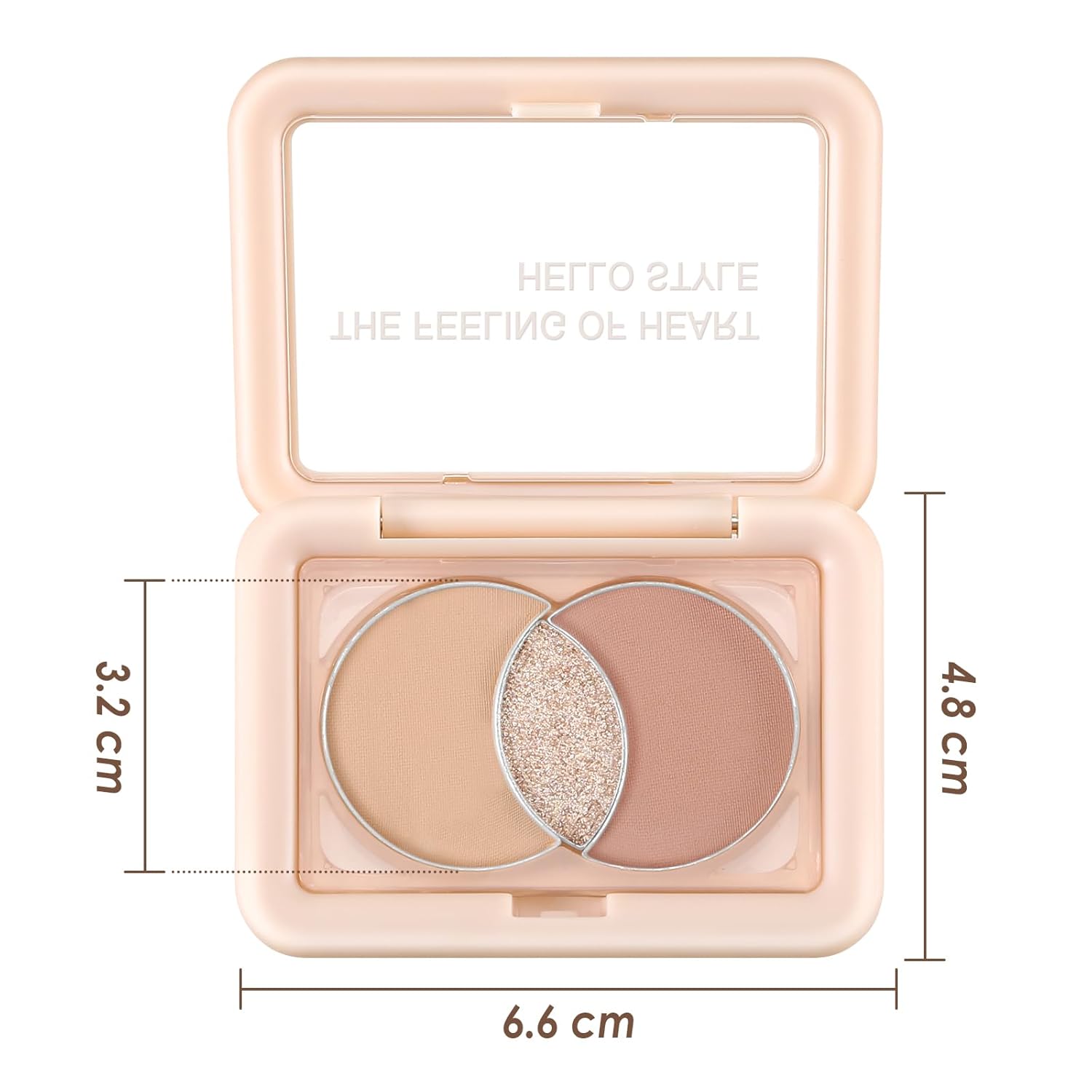 Boobeen Paleta de sombras de ojos, ultra pigmentada, mate, brillo y brillo, paleta de sombra de ojos en polvo mezclable de larga duración