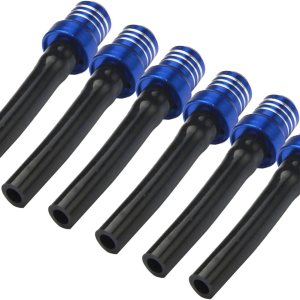 AnXin Manguera de ventilación de aire para motocicleta, 6 piezas, tubo de válvula de tanque de combustible y aceite, respiradero CNC universal para AnXin Manguera de ventilación de aire para motocicleta, 6 piezas, tubo de válvula de tanque de combustible y aceite, respiradero CNC universal para