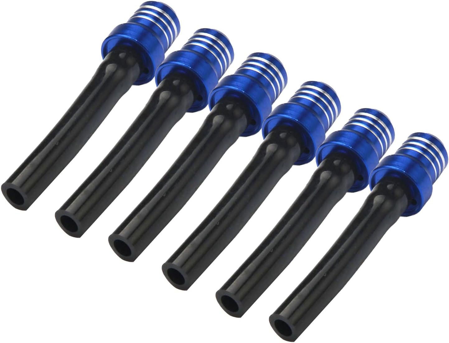 AnXin Manguera de ventilación de aire para motocicleta, 6 piezas, tubo de válvula de tanque de combustible y aceite, respiradero CNC universal para