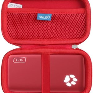 Estuche de viaje rígido para cargador portátil INIU 10000mAh Power Bank versión 2022 (rojo) Estuche de viaje rígido para cargador portátil INIU 10000mAh Power Bank versión 2022 (rojo)