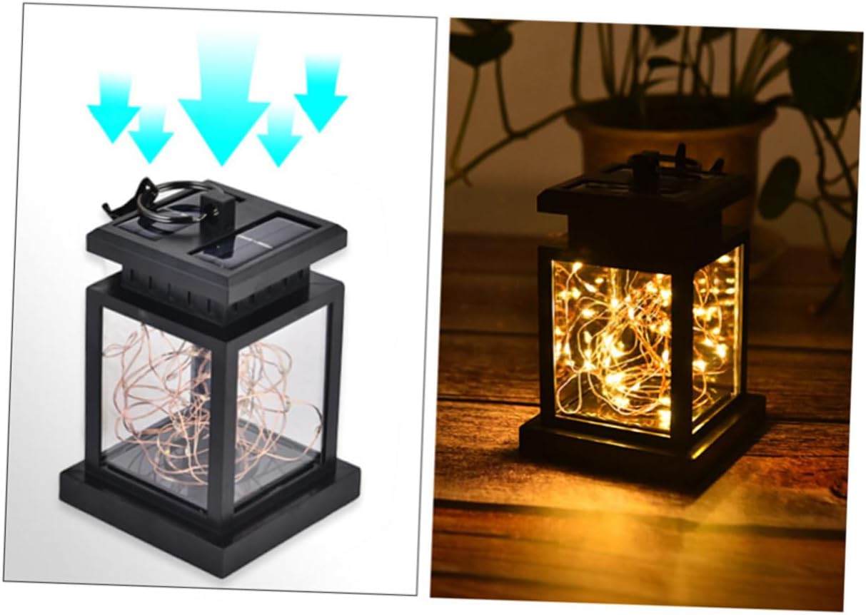 Housoutil 2 unids luces solares al aire libre lámpara solar al aire libre LED luces solares al aire libre linterna solar lampara para exterior luces