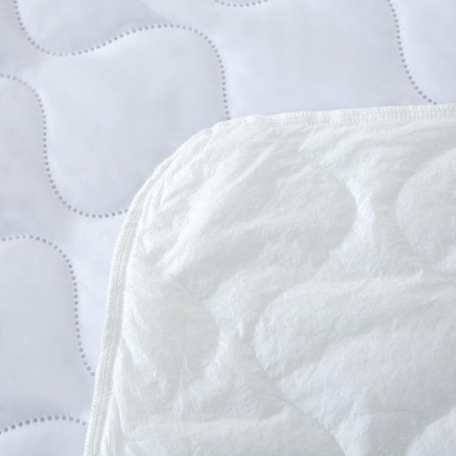 Paquete de 2 protectores de colchón impermeables para cuna de 28 x 52 o 52 x 27 pulgadas, funda de colchón acolchada ultrasónica suave para bebé