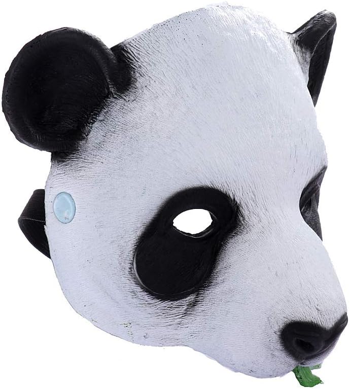 Aiffort 1 máscara de animal de Halloween, máscara de panda, linda máscara de panda para Halloween, fiesta de disfraces, accesorios de cosplay