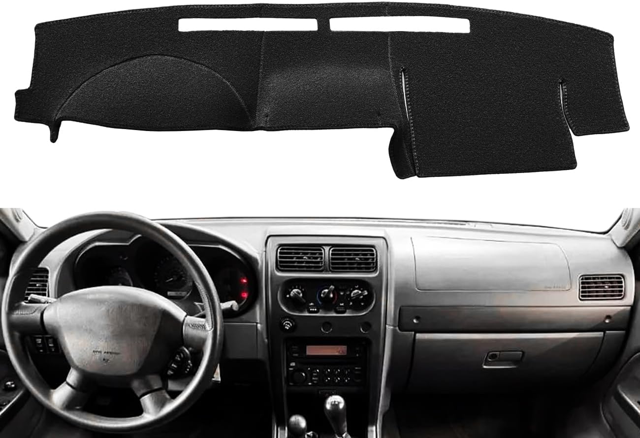 Yiz Cubierta de salpicadero personalizada para Nissan Frontier Xterra 2002 2003 2004 cubierta de tablero (negro) J158