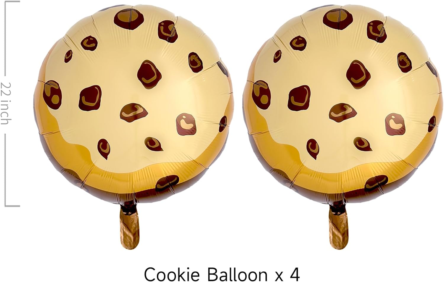 Globo de galletas con chispas de chocolate, leche y galletas, decoraciones de fiesta de monstruo de galletas, globos de galletas de primer