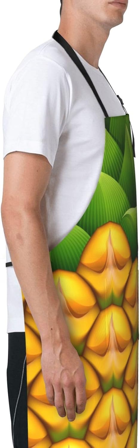 Delantales para mujer con bolsillos, delantal de chef ajustable, correa para el cuello, delantal de cocina impermeable
