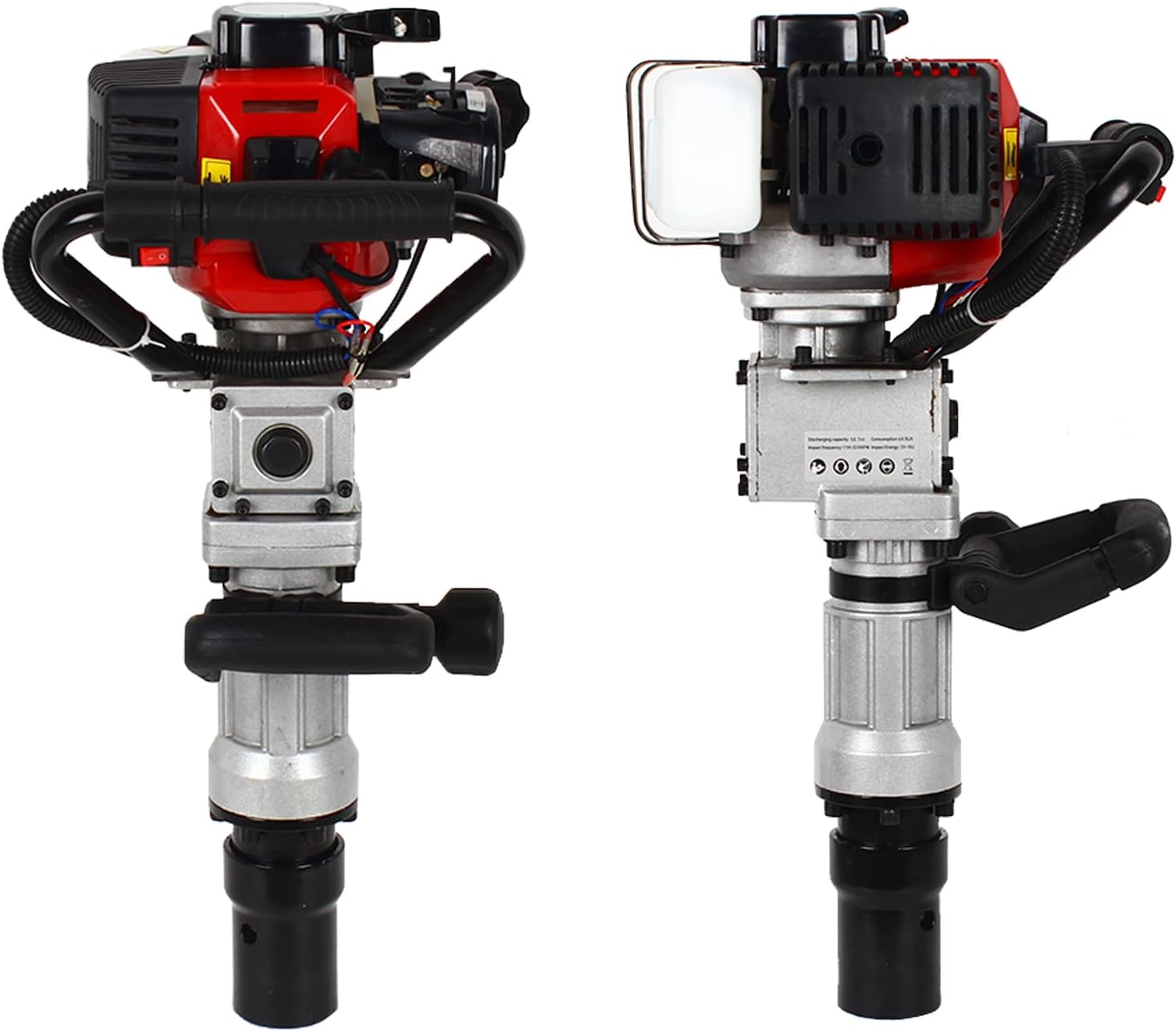 2 tiempos Gasolina Power T Post Driver Pila Motor Cerca Post Hole Digger 32.6CC Gas-Powered Farm & Home Series Post Driver