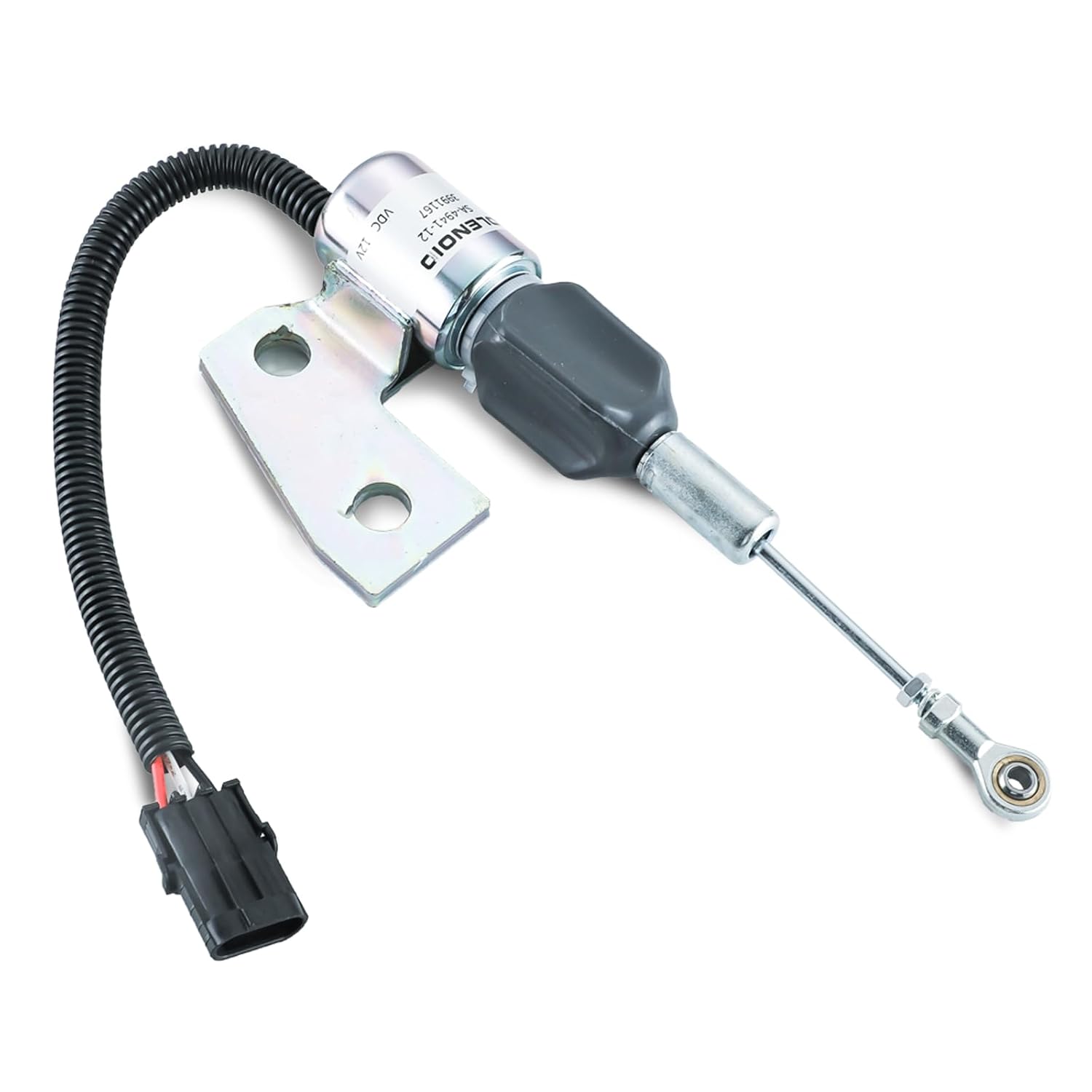 3991167 Solenoide de apagado de combustible 1703-3304 3964627 SA-4941-12 87420952 J991167 Reemplazo para Cummins Engine 4BT 5.9L Hyundai R220-5 Case