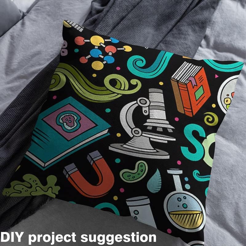 Feelyou The Yard – Tela de tapicería científica de The Yard, tela decorativa de experimento químico para tapicería y proyectos de bricolaje en el