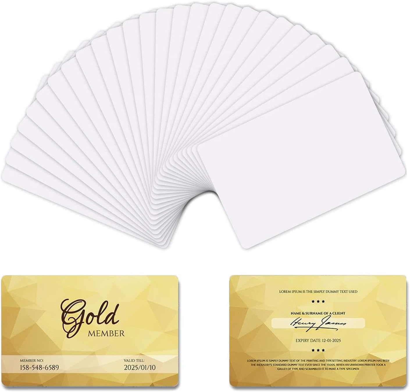 Origin-Joy 25 tarjetas de visita de metal de sublimación, 3.4 x 2.1 pulgadas de aluminio imprimibles en blanco para impresión a color personalizado
