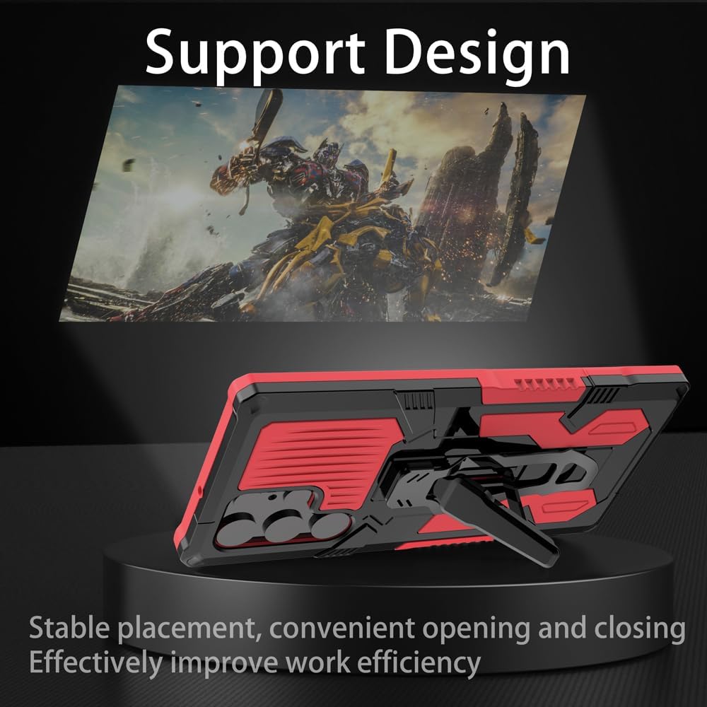 Asuwish Funda protectora compatible con Samsung Galaxy S22 Ultra 5G y protector de pantalla de vidrio templado con clip para cinturón, resistente