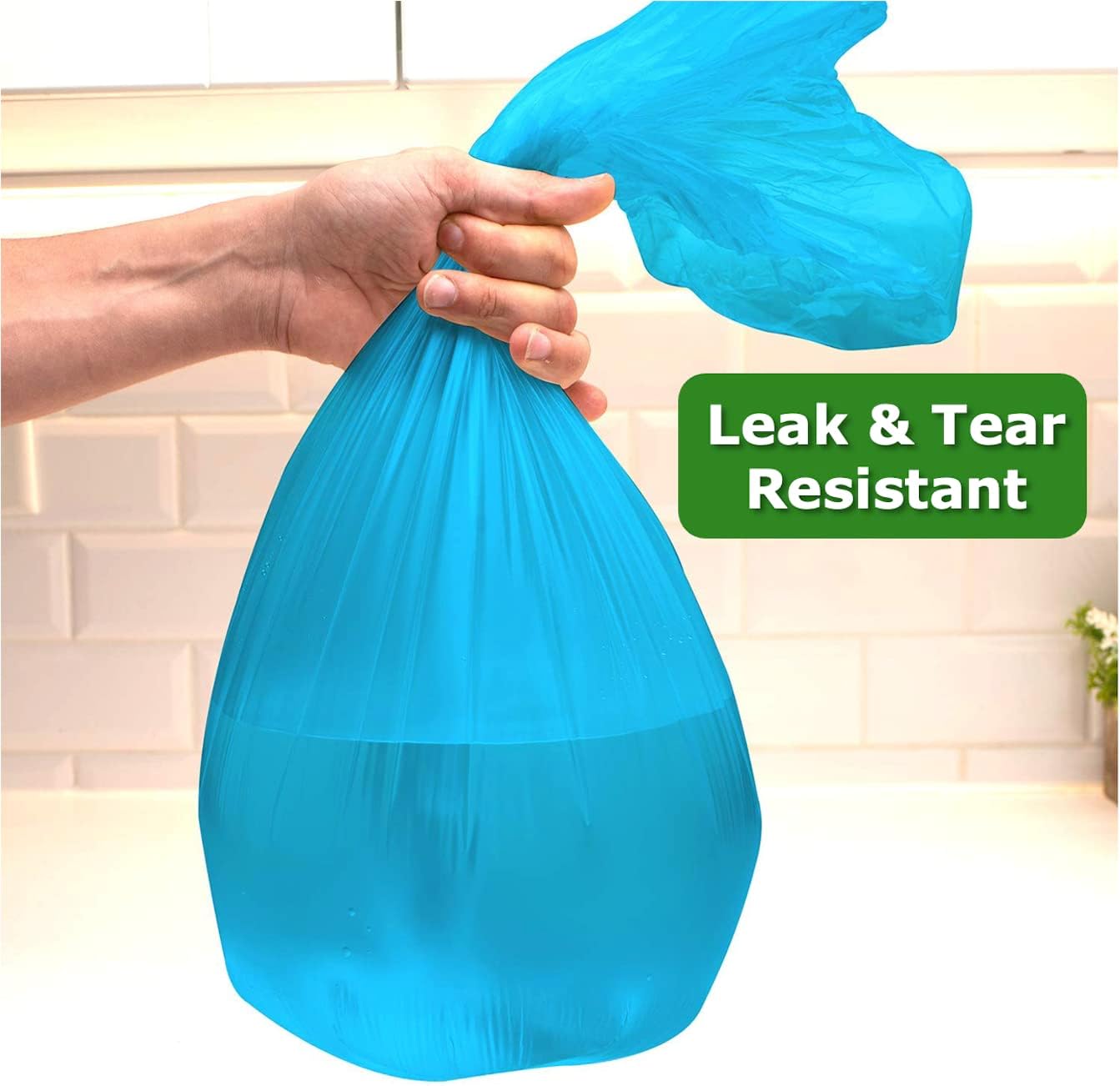 Small Trash Bags CCLINERS 2.6 Gallon Garbage Bags Small Color Bathroom Trash Bags Office Can Liners for Home Kitchen fit 2 Gallon, 3 Gallon (200