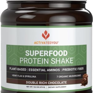 ACTIVATEDYOU Superfood – Batido de proteína vegetal vegana en polvo, con mezcla orgánica de 7 hongos, espirulina y clorella GoldRella, promueve la ACTIVATEDYOU Superfood – Batido de proteína vegetal vegana en polvo, con mezcla orgánica de 7 hongos, espirulina y clorella GoldRella, promueve la