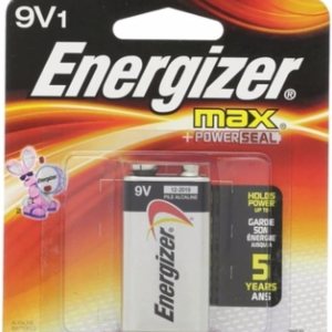 Energizer MAX – Batería alcalina de 9 voltios, 1 unidad (paquete de 5) Energizer MAX – Batería alcalina de 9 voltios, 1 unidad (paquete de 5)