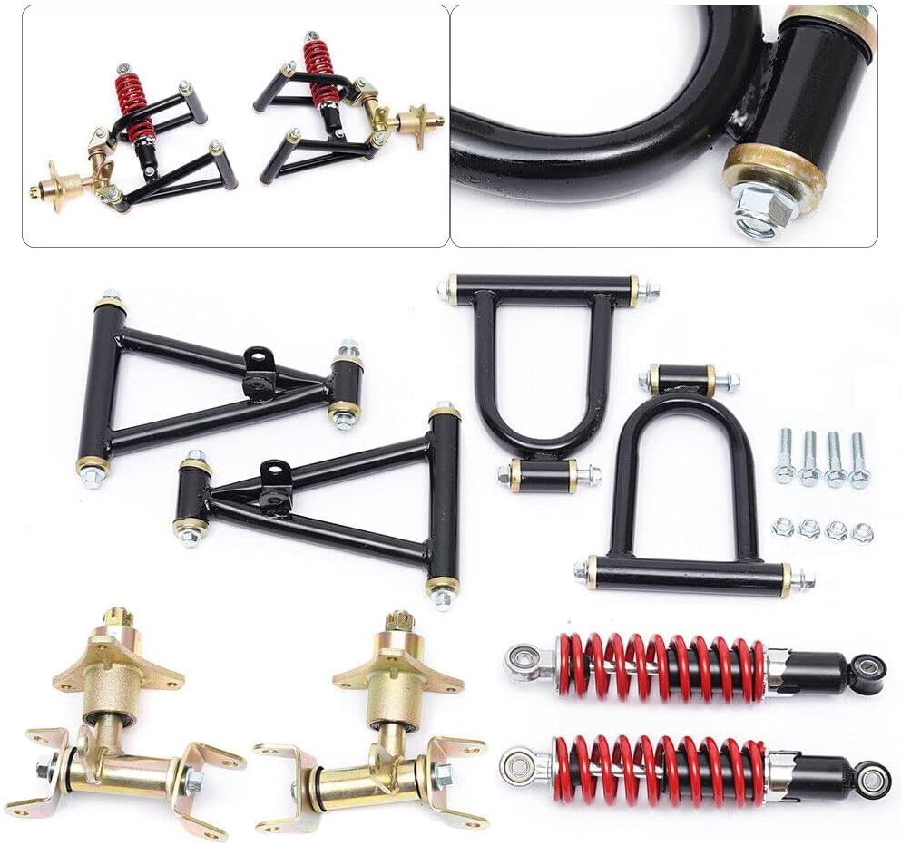 Kit de montaje de brazo de suspensión delantera superior e inferior para bricolaje ATV Quad Bike Buggy Go Kart piezas