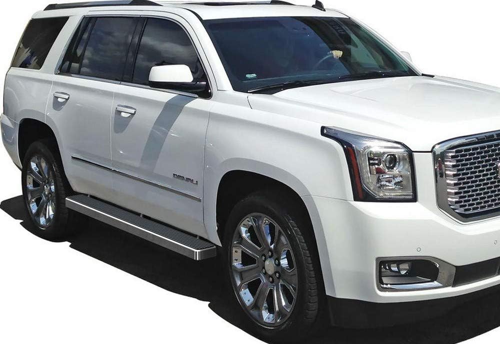 APS Estribos de acero inoxidable 304 pulido de 5 pulgadas, barras Nerf compatibles con Suburban 1500 Yukon XL 1500 2000-2020 (excluye Z71 Denali) y