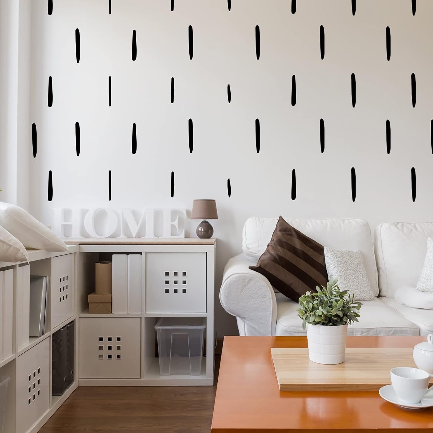 192 calcomanías de pared de línea bohemia, decoración abstracta moderna, removible, despegar y pegar, papel tapiz a rayas negras, vinilo de pared