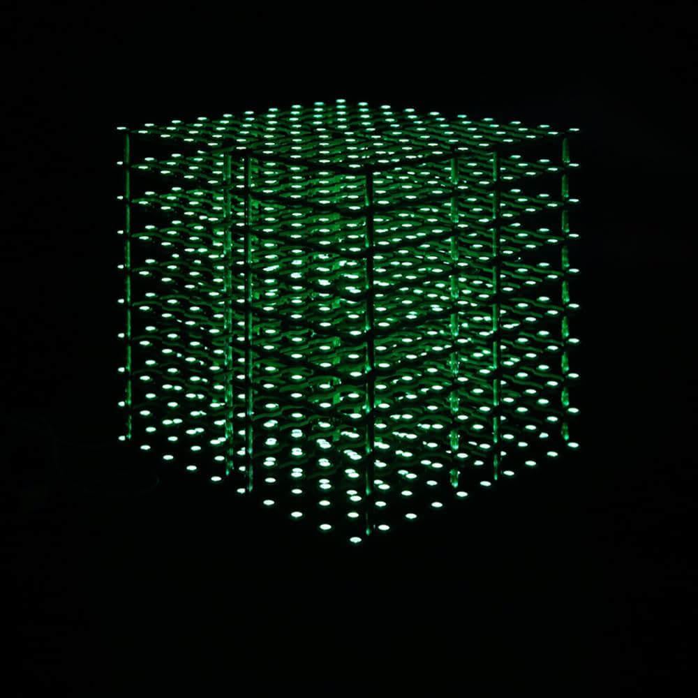 Treedix WS2812B 5050 RGB LED tablero de luz LED Kit de luz LED DIY cuadrado LED digital direccionable individualmente 5x5x5 para niños y