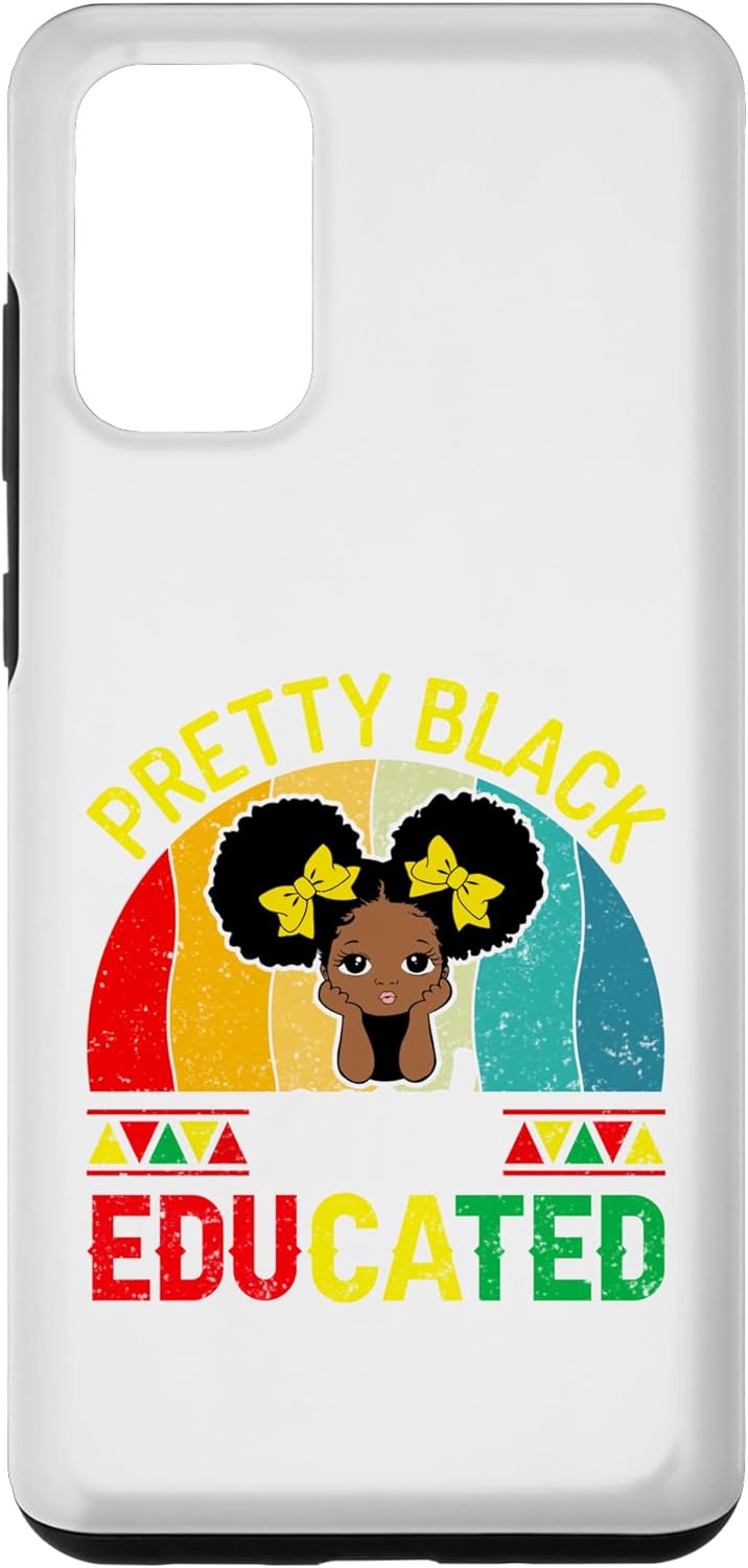 Galaxy S20+ Pretty Black And Educated African Pride Black History Month Case