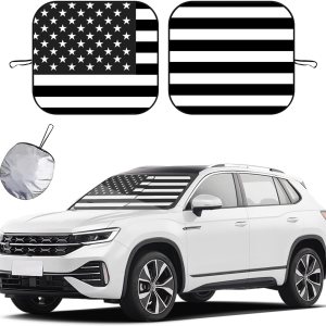 2 parasoles para parabrisas de automóvil, bloqueador de calor solar y rayos UV, protector plegable de 28 x 31 pulgadas, accesorios universales para 2 parasoles para parabrisas de automóvil, bloqueador de calor solar y rayos UV, protector plegable de 28 x 31 pulgadas, accesorios universales para