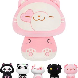 Peluche de hongo de 14 pulgadas, bonita almohada de felpa de gato suave, almohada de peluche de gato suizo de animales de peluche, juguetes de Peluche de hongo de 14 pulgadas, bonita almohada de felpa de gato suave, almohada de peluche de gato suizo de animales de peluche, juguetes de