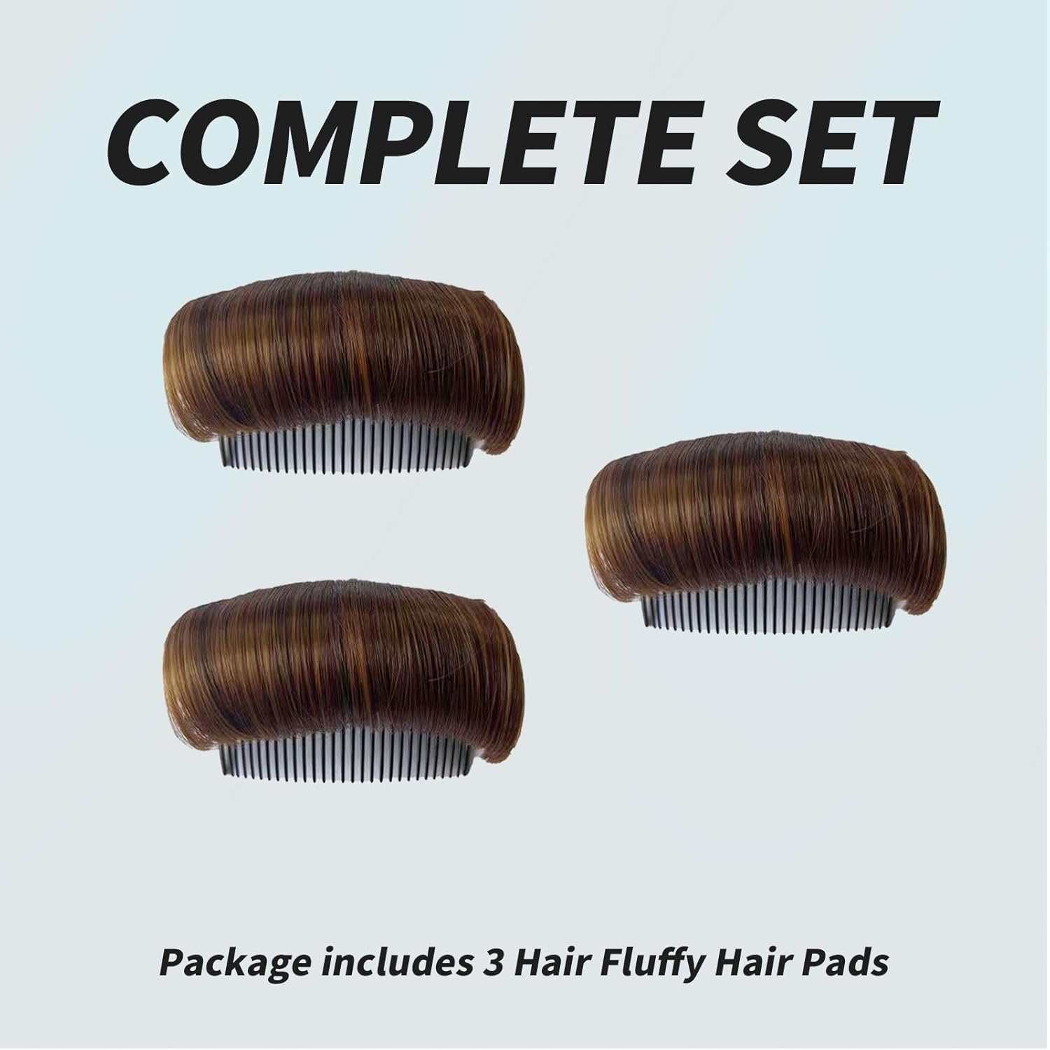 3 pinzas invisibles para el pelo de moño para el cabello, herramienta de inserción de peinado para volumen de cabello de princesa esponjoso, levanta