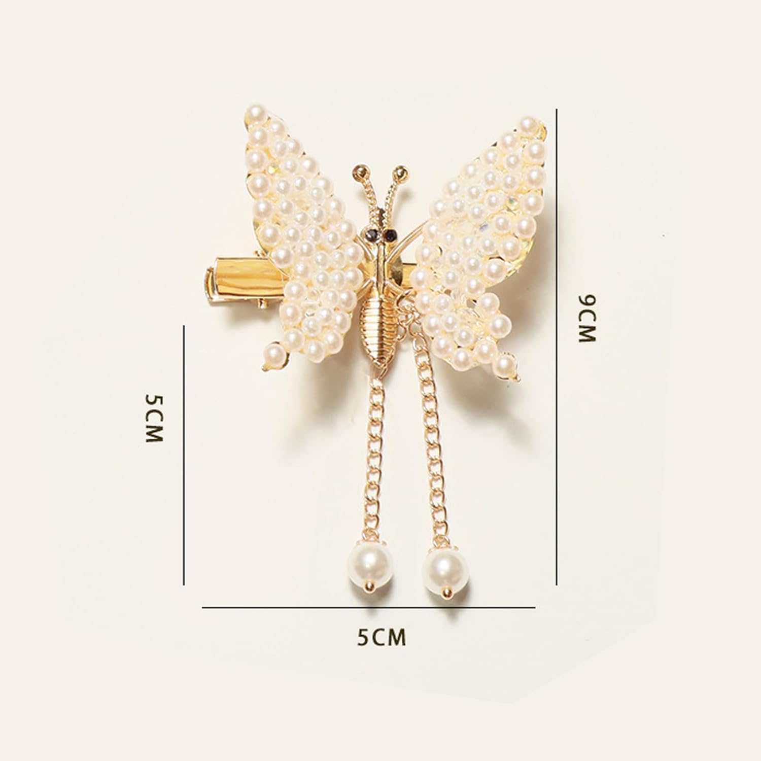 Pinzas para el pelo de mariposa con alas móviles, pinzas para el cabello de mariposa 3D, alas móviles, pinzas para el cabello de mariposa con borla,
