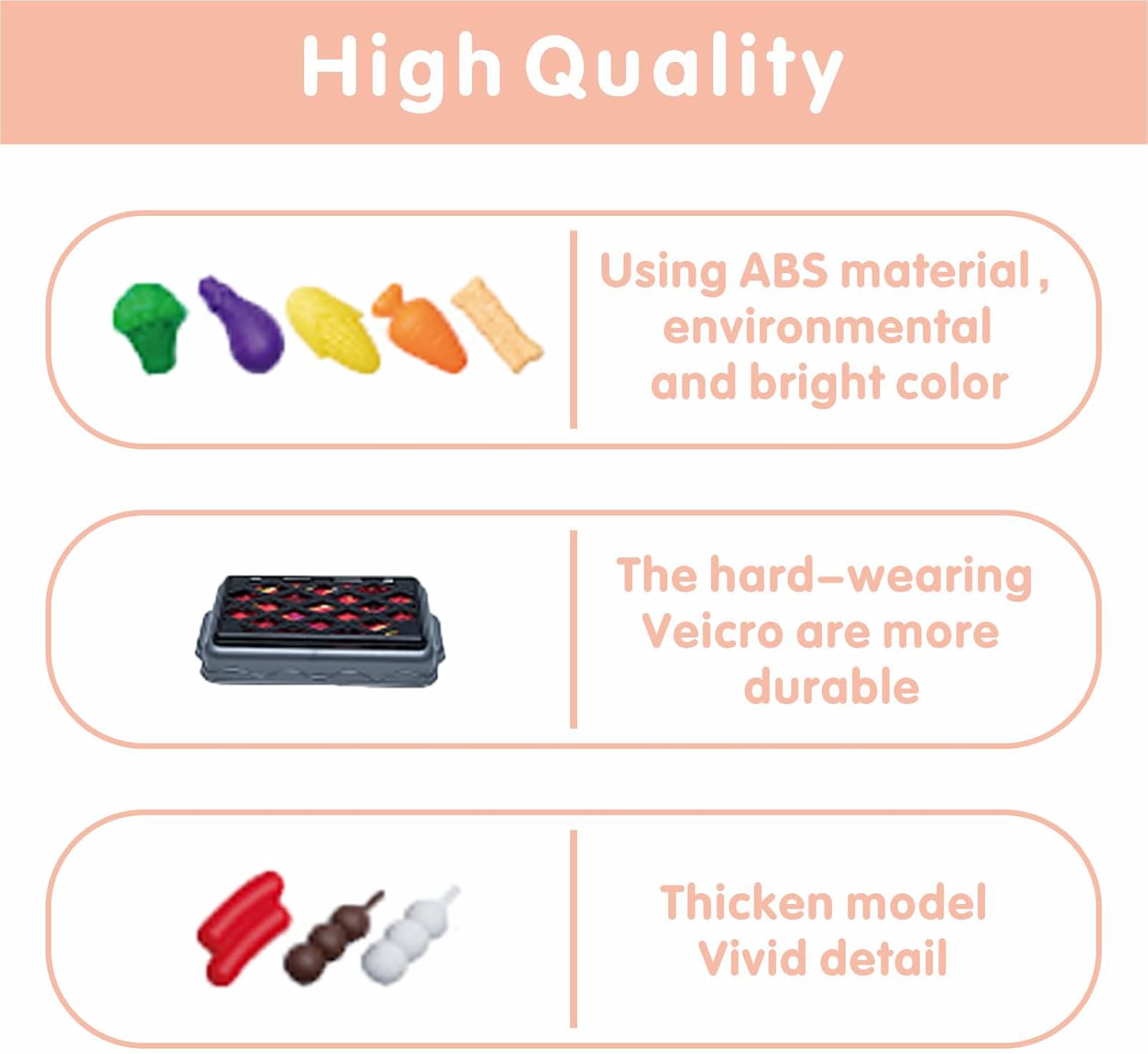 Juego de 61 accesorios de cocina para niños, juego de cocina para niños pequeños con ollas y sartenes, utensilios de cocina, juguetes de corte,