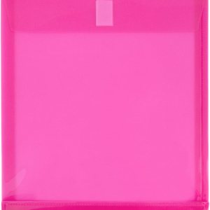 JAM PAPER Sobres de expansión de plástico con cierre de gancho y bucle, extremo abierto, 9 34 x 11 34 con expansión de 1 pulgada, rosa fucsia, JAM PAPER Sobres de expansión de plástico con cierre de gancho y bucle, extremo abierto, 9 34 x 11 34 con expansión de 1 pulgada, rosa fucsia,