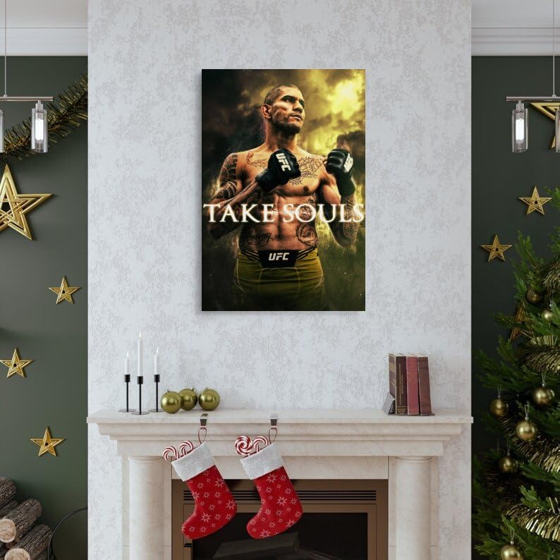 EsEntL Póster de Alex Pereira Fighting Star Art para regalo, pintura en lienzo, arte de pared, decoración moderna, 16 x 24 pulgadas (15.7 x 23.6 in)
