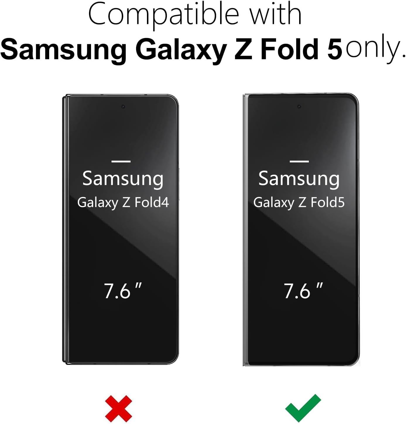 oakxco Funda para teléfono Samsung Galaxy Z Fold 5 de silicona líquida, bonita funda delgada y delgada de goma suave de TPU para mujeres y niñas,