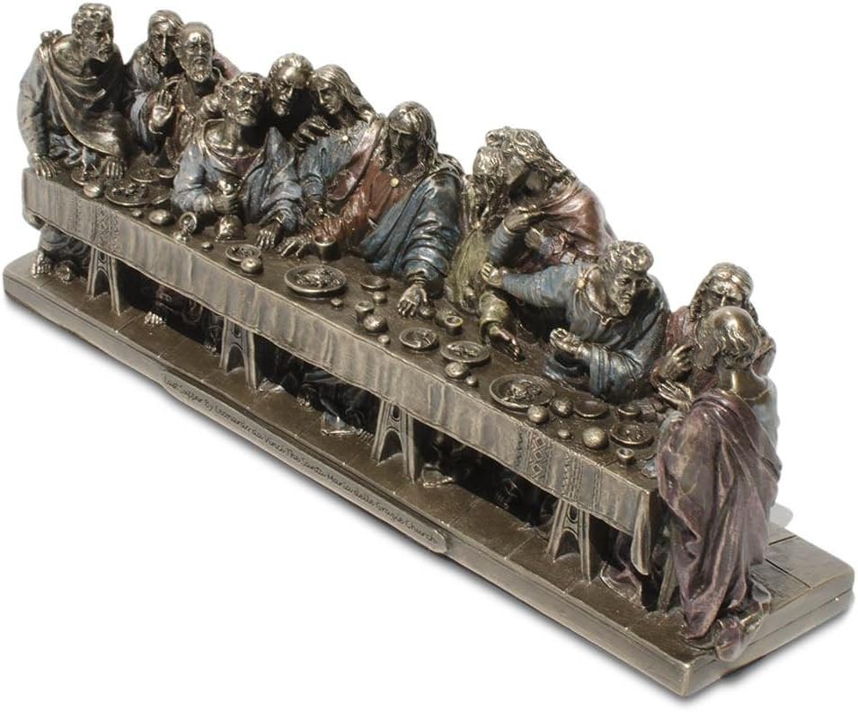 US Figura religiosa de 9,25 pulgadas Da Vinci El último regalo de exhibición súper