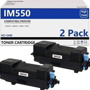 IM550 418477 Cartucho de tóner negro de repuesto para IM550 IM600 para Ricoh IM600SRF IM550F P800 P801 de alta capacidad (25500 páginas, 2 unidades) IM550 418477 Cartucho de tóner negro de repuesto para IM550 IM600 para Ricoh IM600SRF IM550F P800 P801 de alta capacidad (25500 páginas, 2 unidades)